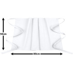 Kurzer Vorbinder für mehr Bewegungsfreiheit 50 x 80 cm einzeln weiß