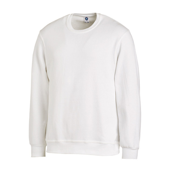 Sweat-Shirt Rundhals Modell 10/882 weiss Gr. S