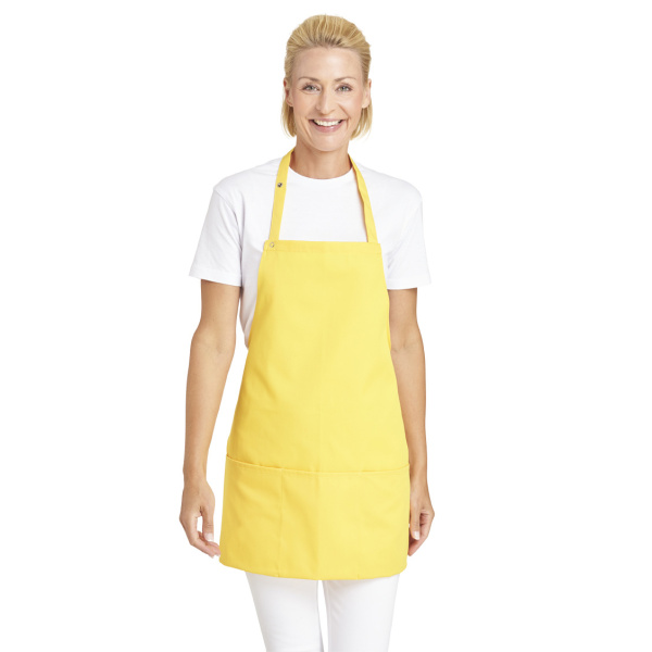 Taschen-Latzschuerze Modell 11/155 gelb