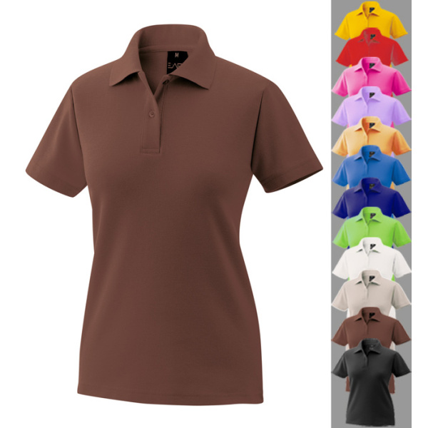 Damen Poloshirt Polo Shirt toffee XS