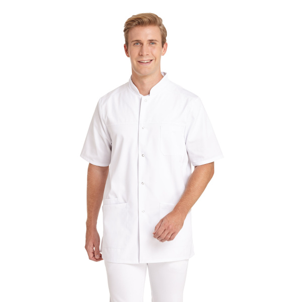 Herren-Kasack 1/2 A Modell 12/9940 weiss Gr. XL