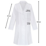 Damen Laborkittel langarm weiss Gr. XL