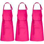 3er Set Latzschürzen 100 x 80 cm fuchsia 35%...
