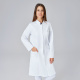 Exner Damen-Labormantel Laborkittel mit Druckknöpfen weiß XS
