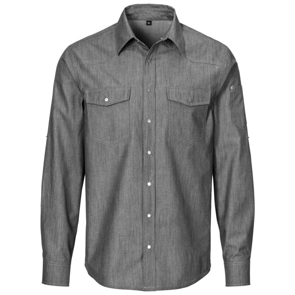 Herren-Jeanshemd Denim Modell 233 schwarz Gr. 2XL