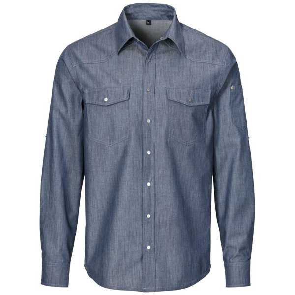 Herren-Jeanshemd Denim Modell 233 royalblau Gr. XL