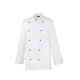 Damenkochjacke Bäcker/Kochjacke Modell 214 langarm weiß Gr. XL
