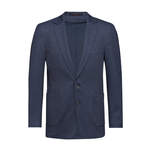 Herren-Jerseysakko RF Modell 1139 blau meliert Gr. 48