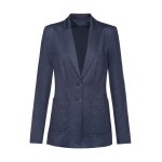 Damen-Jerseylangblazer RF Modell 1449 glencheck blau Gr. 34