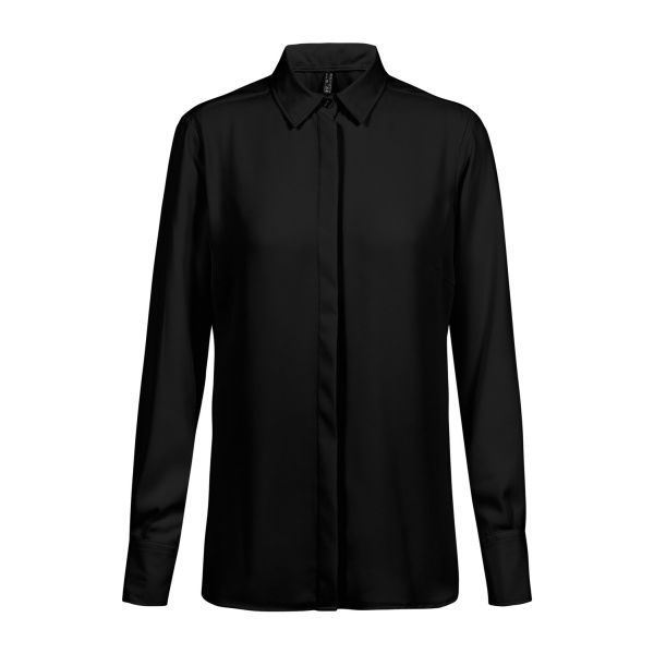 Chiffon-Bluse 1/1 RF Modell 6580 schwarz Gr. 50