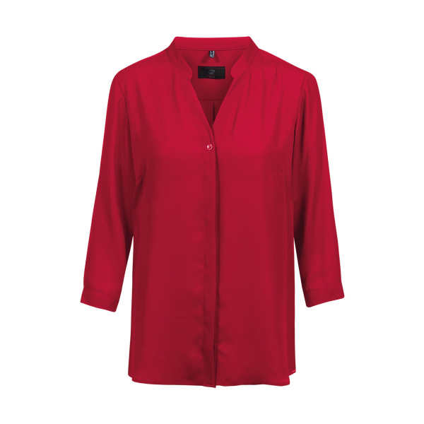 Chiffon-Bluse 3/4 RF Modell 6586 rot Gr. 40