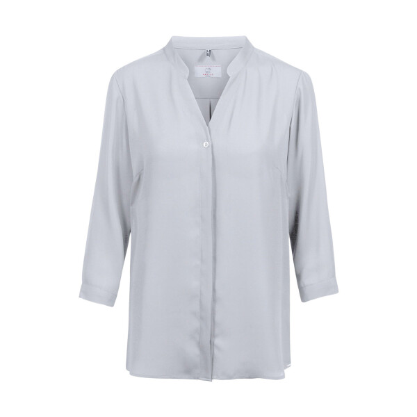 Chiffon-Bluse 3/4 RF Modell 6586 silbergrau Gr. 42