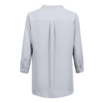 Chiffon-Bluse 3/4 RF Modell 6586 silbergrau Gr. 42
