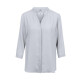 Chiffon-Bluse 3/4 RF Modell 6586 silbergrau Gr. 42