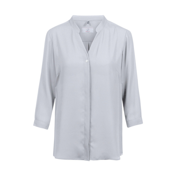 Chiffon-Bluse 3/4 RF Modell 6586 silbergrau Gr. 36