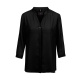 Chiffon-Bluse 3/4 RF Modell 6586 schwarz Gr. 52