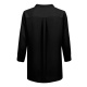 Chiffon-Bluse 3/4 RF Modell 6586 schwarz Gr. 52