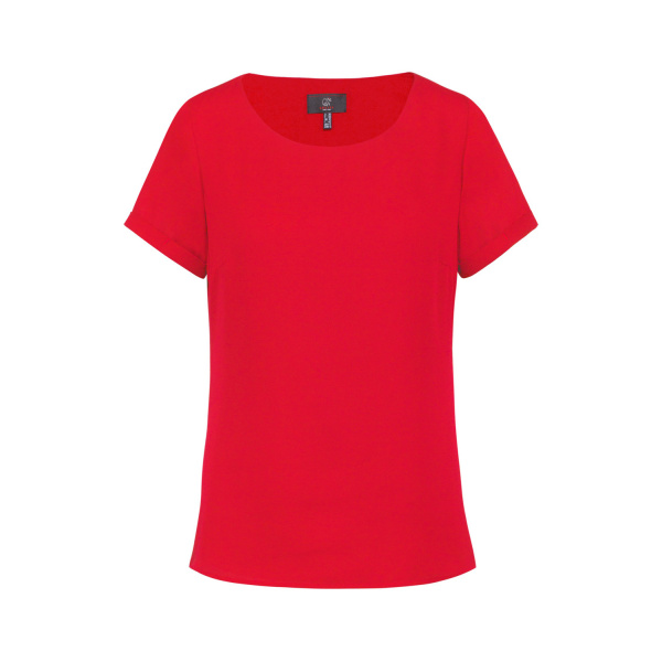 Chiffon-Bluse 1/4 RF Modell 6577 rot Gr. 52