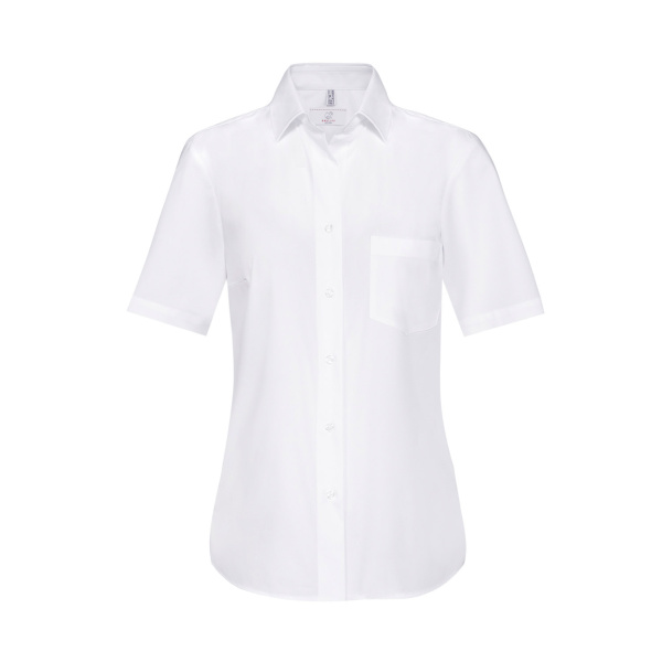GREIFF Damen-Bluse kurzarm Modell 6651 weiss Gr. 60