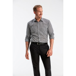 Greiff Herren-Hemd Modell 6667 vichy karo schwarz Gr. 47/48