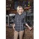 Damen Karobluse Urban-Flair Modell BF7 schwarz Gr. 2XL