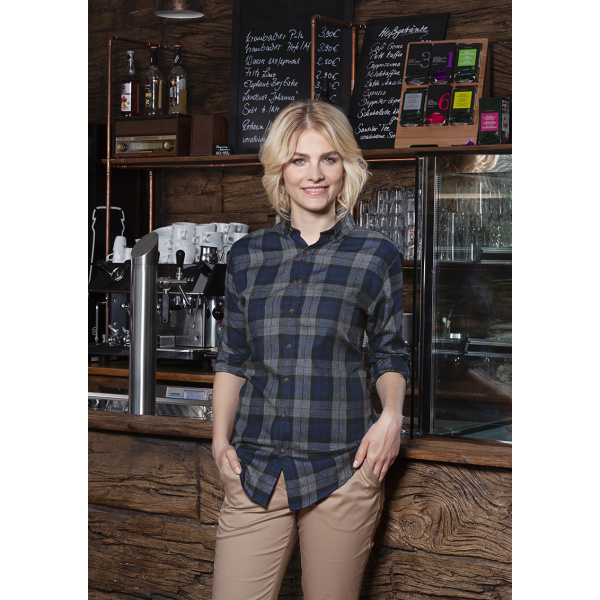 Damen Karobluse Urban-Style Modell BF8 marine Gr. 2XL