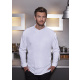 Langarm Überwurf-Kochhemd Basic Modell BJM4 weiß Gr. 4XL