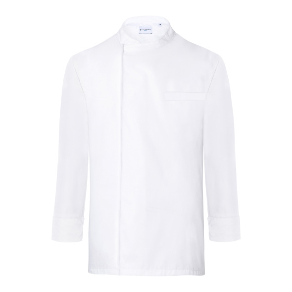 Langarm Überwurf-Kochhemd Basic Modell BJM4 weiß Gr. XL