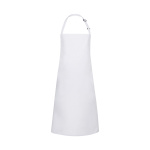 Wasserabweisende Latzschürze Basic mit Schnalle Modell BLS7 72 x 86 cm weiß