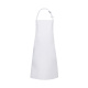 Wasserabweisende Latzschürze Basic mit Schnalle Modell BLS7 72 x 86 cm weiß