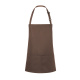 Kurze Latzschürze Basic mit Schnalle und Tasche Modell BLS6 75 x 60 cm hellbraun