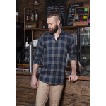 Herren Karohemd Urban-Style Modell BM8 marine Gr. S