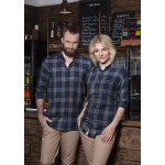 Herren Karohemd Urban-Style Modell BM8 marine Gr. S