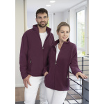 Herren Workwear Fleecejacke Warm-Up Modell JM37 aubergine Gr. 4XL