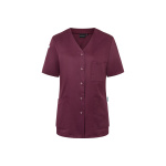 Kurzarm Damenkasack Essential Modell KS63 aubergine Gr. 56