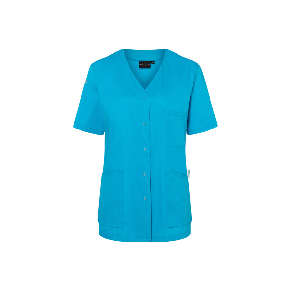 Kurzarm Damenkasack Essential Modell KS63 pazifikblau Gr. 46