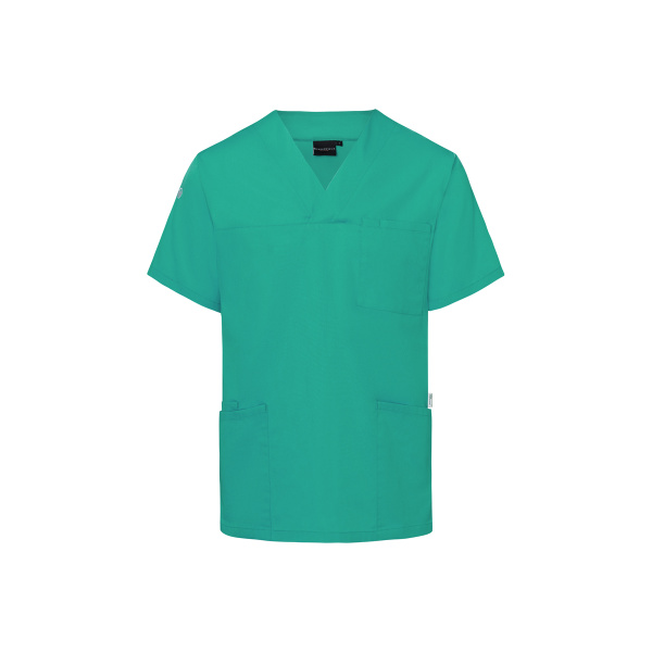 Kurzarm Herren-Schlupfkasack Essential Modell KS65 smaragdgrün Gr. 4XL