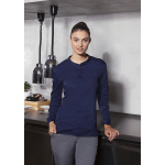 Langarm Damen-Arbeitsshirt Performance Modell TF4 marine Gr. XS