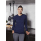 Langarm Damen-Arbeitsshirt Performance Modell TF4 marine Gr. XS