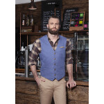 Herrenweste Jeans-Style Modell WM3 vintage blue Gr. 46