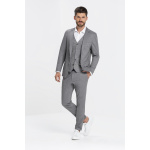 Herren-Jerseysakko RF Modell 1139 hellgrau meliert Gr. 102