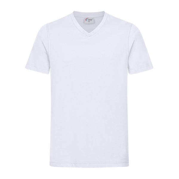 Workwear T-Shirt V-Neck weiß L