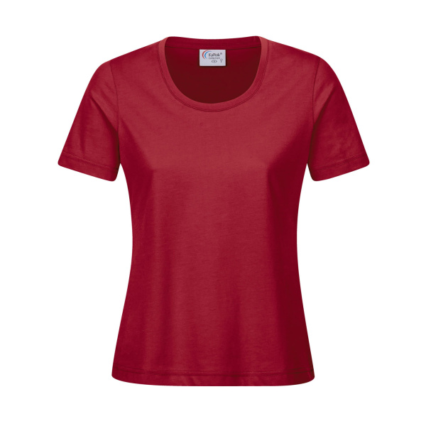 Damen Workwear T-Shirt Rundhals bordeaux XL