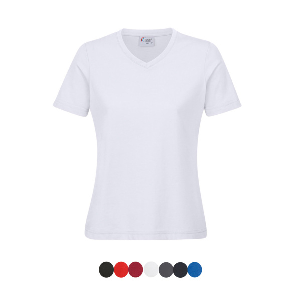 Damen Workwear T-Shirt V-Neck