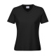 Damen Workwear T-Shirt V-Neck schwarz 5XL