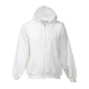 Kapuzen-Sweat-Jacke / Hooded-Sweat-Jacket weiß XS