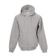 Kapuzen-Sweat-Jacke / Hooded-Sweat-Jacket grau 5XL