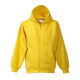 Kapuzen-Sweat-Jacke / Hooded-Sweat-Jacket gelb 5XL