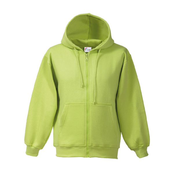 Kapuzen-Sweat-Jacke / Hooded-Sweat-Jacket apfelgrün 5XL