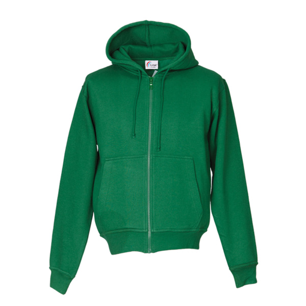 Kapuzen-Sweat-Jacke / Hooded-Sweat-Jacket grün 5XL